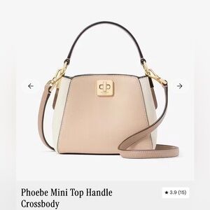 kate spade Phoebe Mini Top Handle Crossbody — Blush and White